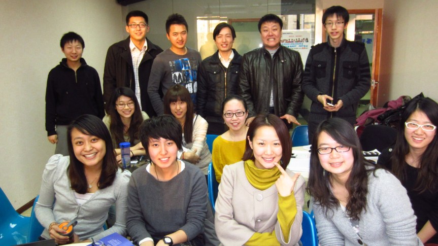 My wonderful students at Xueyuanlu, Beijing